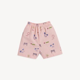 Front Open Half Sleeve Cotton Baby Suit with Cartoon Print - Image 14