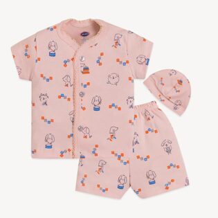 Newborn Half Sleeve T-Shirt & Pant with Cap for Boys - Image 6