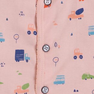 Half Sleeves T Shirt & Shorts with Cap for Baby Boy (Travel Theme Prints) - Image 3
