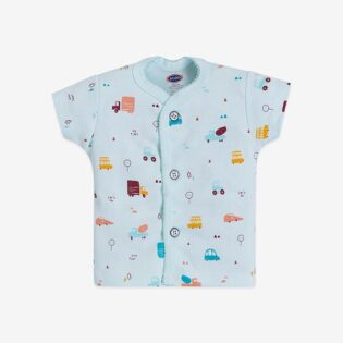 Half Sleeves T Shirt & Shorts with Cap for Baby Boy (Travel Theme Prints) - Image 5
