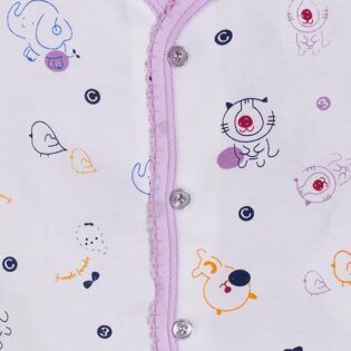 Newborn Cotton Suit Combo – Front Open with Cap - Image 9