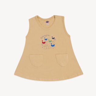 Baby Girl Cotton Frock with Pockets – Colorful Summer Designs - Image 3