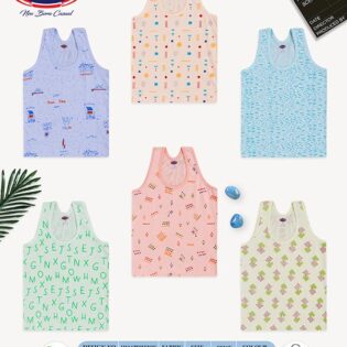 Printed Cotton Sleeveless Vest for Baby Boys - Image 3