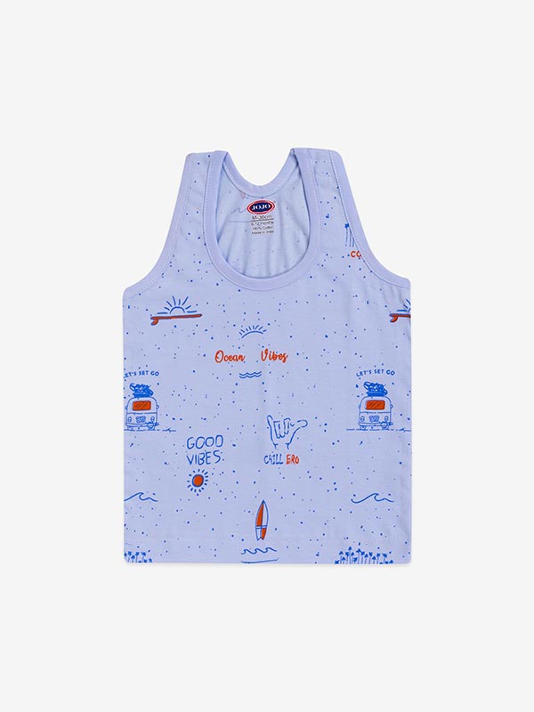 Baby Boys Sleeveless Cotton Vests Printed RN Tank Tops - Image 7
