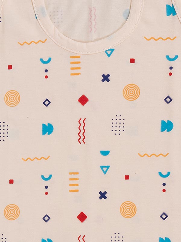 Baby Boys Sleeveless Cotton Vests Printed RN Tank Tops - Image 11