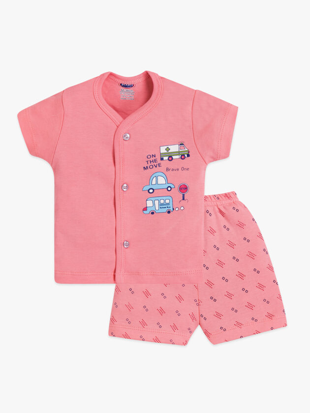 On The Move Baby Boys Cotton Suit – Half Sleeve Co-Ord - Image 2