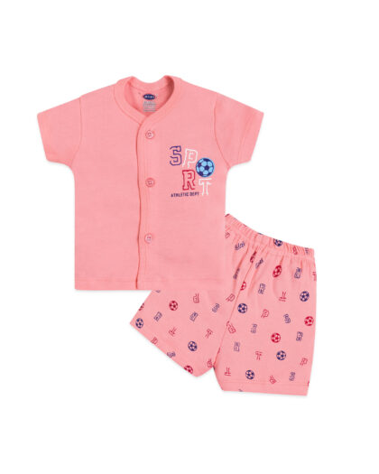 Casual Baby Suit with Football and Alphabet Pattern