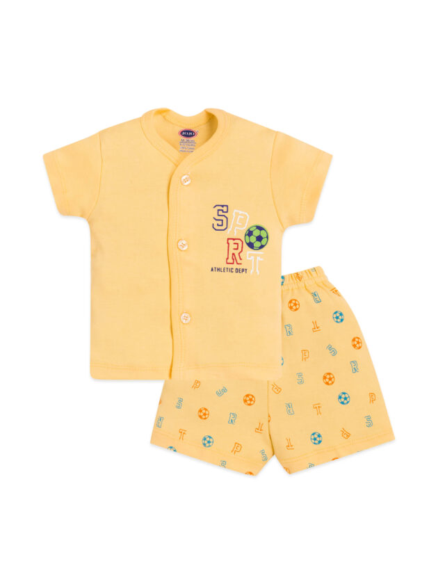 Casual Baby Suit with Football and Alphabet Pattern - Image 4