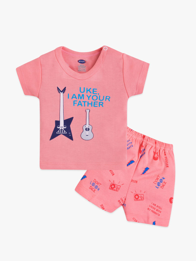 UKE I AM YOUR FATHER Guitar Printed Baby Cotton Set - Image 2
