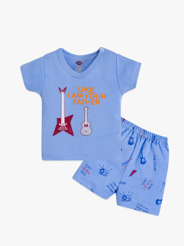 UKE I AM YOUR FATHER Guitar Printed Baby Cotton Set - Image 4