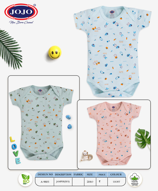 All-Over Print Baby Cotton Romper – Jumper for Boys & Girls - Image 5