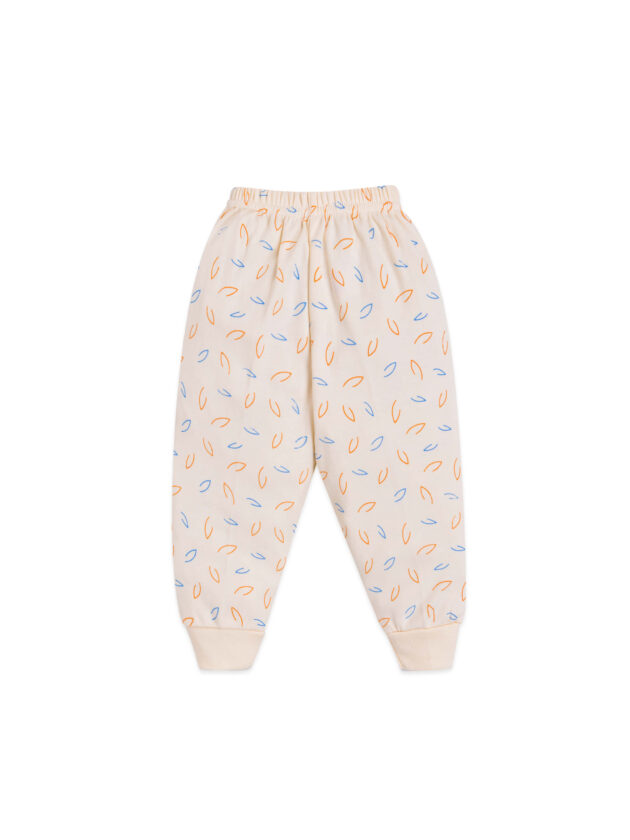 Cotton Leggings with Bear Prints and Abstract Patterns - Image 3