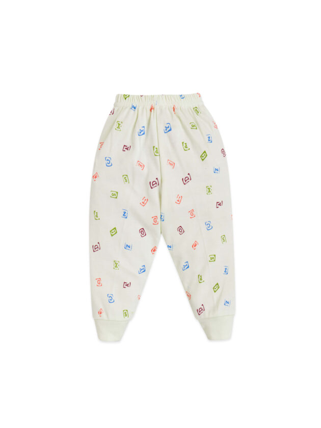 Cotton Leggings with Bear Prints and Abstract Patterns - Image 5