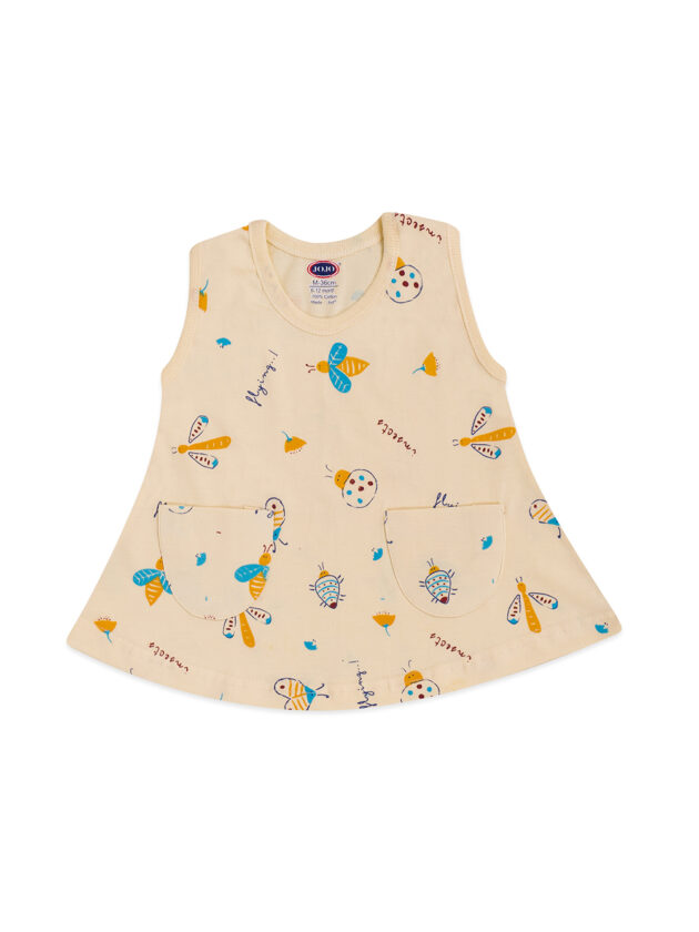 Toddler Cotton Frock for Girls - Summer Outfit with Pockets - Image 6