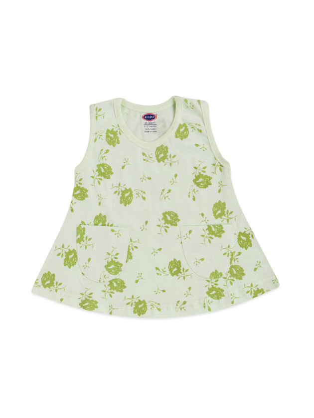 Toddler Cotton Frock for Girls - Summer Outfit with Pockets
