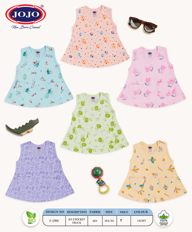 Toddler Cotton Frock for Girls - Summer Outfit with Pockets - Image 8