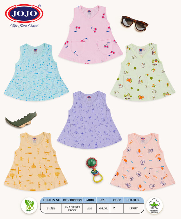 JoJo Cute Cartoon Frock for Girls – Sleeveless Dress with Pockets - Image 8
