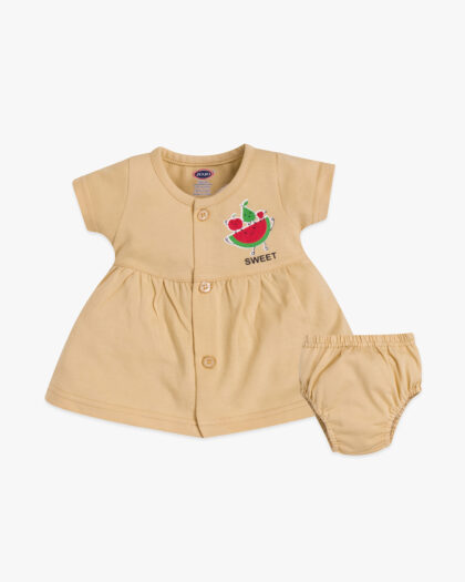 JoJo Cotton Frock for Baby Girl with Bloomer - Sweet Watermelon Print