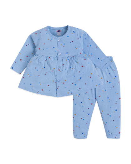 Frock Suit with Multicolored Hearts