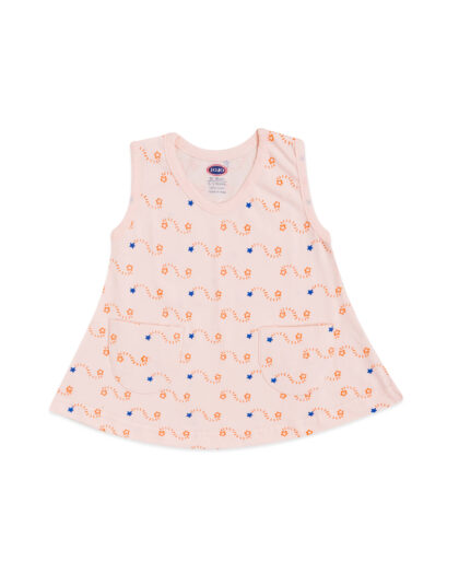 Pocket Frock with Abstract Patterns