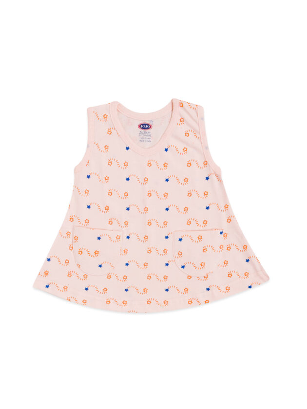 Pocket Frock with Abstract Patterns