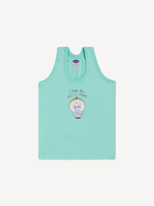 Cotton Sleeveless Vest for Baby Boys - Cartoon Print Tank Tops - Image 3