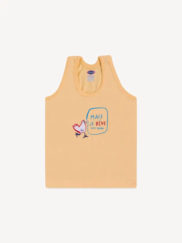 Cotton Sleeveless Vest for Baby Boys - Cartoon Print Tank Tops