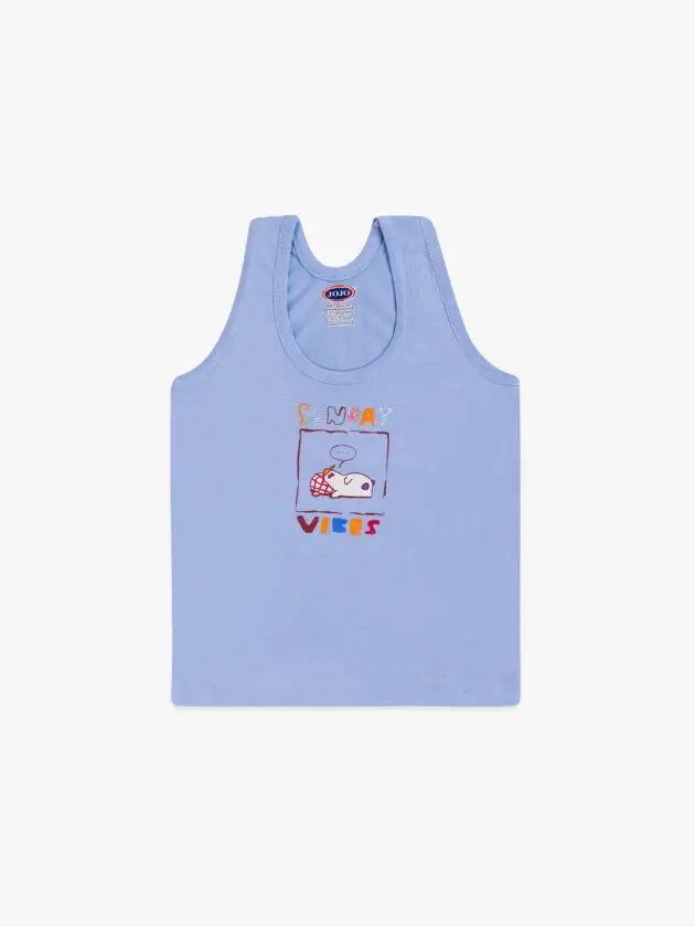 JoJo Boys Cotton Vest - Cartoon Print Sleeveless Tank Top - Image 2