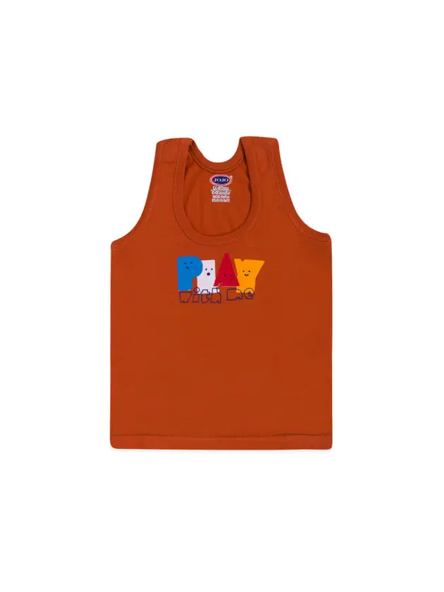 JoJo Boys Cotton RN Vest - Cartoon Printed Tank Top - Image 2