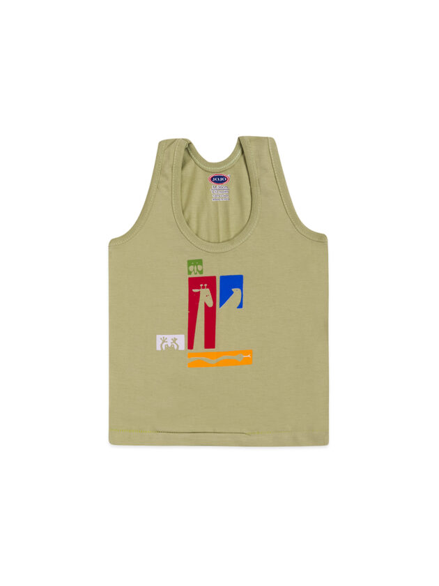 JoJo Boys Cotton RN Vest - Cartoon Printed Tank Top - Image 4