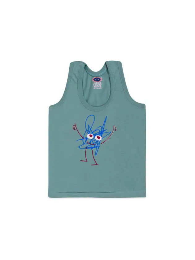 JoJo Boys Cotton RN Vest - Cartoon Printed Tank Top