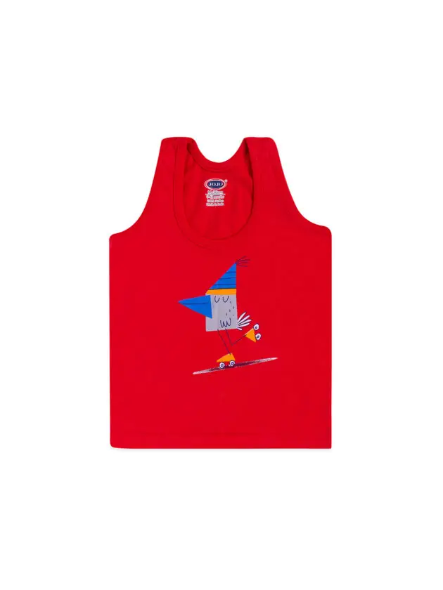 JoJo Boys Cotton RN Vest - Cartoon Printed Tank Top - Image 7