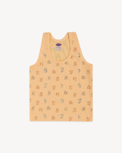 Cotton Printed RN Vest for Baby Boy – Music, Numbers, Fruit & Car Theme