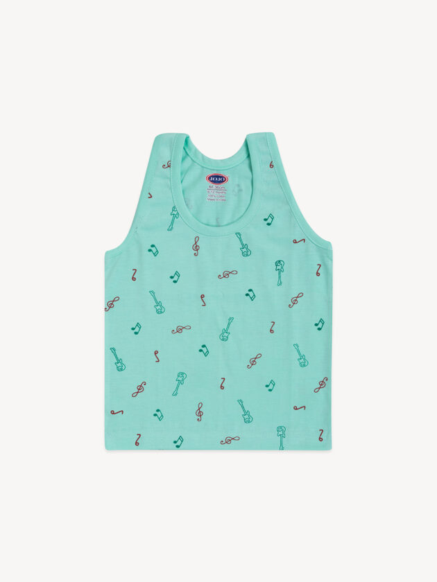 Cotton Printed RN Vest for Baby Boy – Music, Numbers, Fruit & Car Theme - Image 6