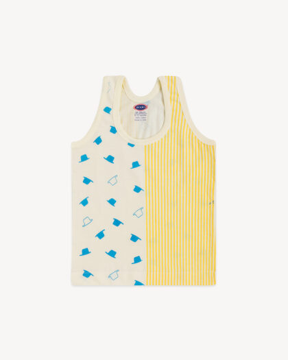 Cotton Vest for Baby Boy - Bicycle, Duck & Cartoon Print RN Tank Tops