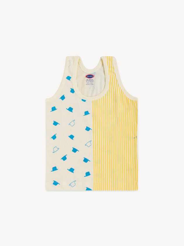 Cotton Vest for Baby Boy - Bicycle, Duck & Cartoon Print RN Tank Tops