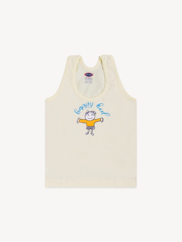 Cotton Printed Baby Sleeveless Vest - Cartoon & Quote RN Tank Top - Image 3