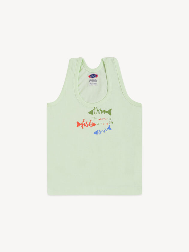 Cotton Printed Baby Sleeveless Vest - Cartoon & Quote RN Tank Top - Image 4