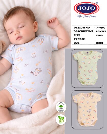 Premium Cotton Baby Romper for Newborns – Soft & Breathable