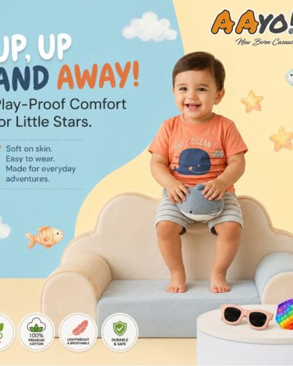 Aayo’s Marine Theme T-Shirts and Shorts for Infants