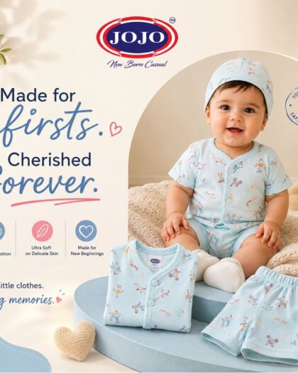 Jojo's Premium Cotton Infant Casual Wear Set