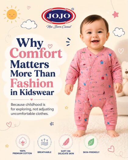 Jojo’s Premium Cotton Pink Kidswear for Delicate Skin