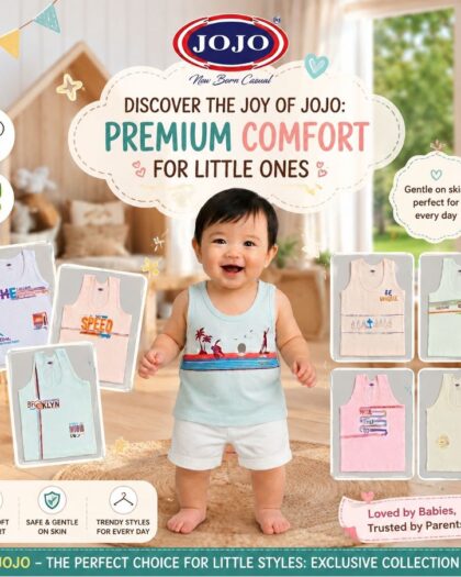 Jojo Cotton Sleeveless Baby Tops - Ultra Soft 100% Bio Premium Cotton
