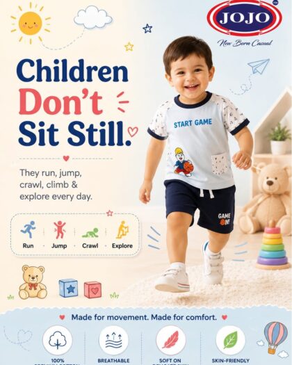 Jojo’s Casual Premium Cotton Kids Apparel for Daily Wear
